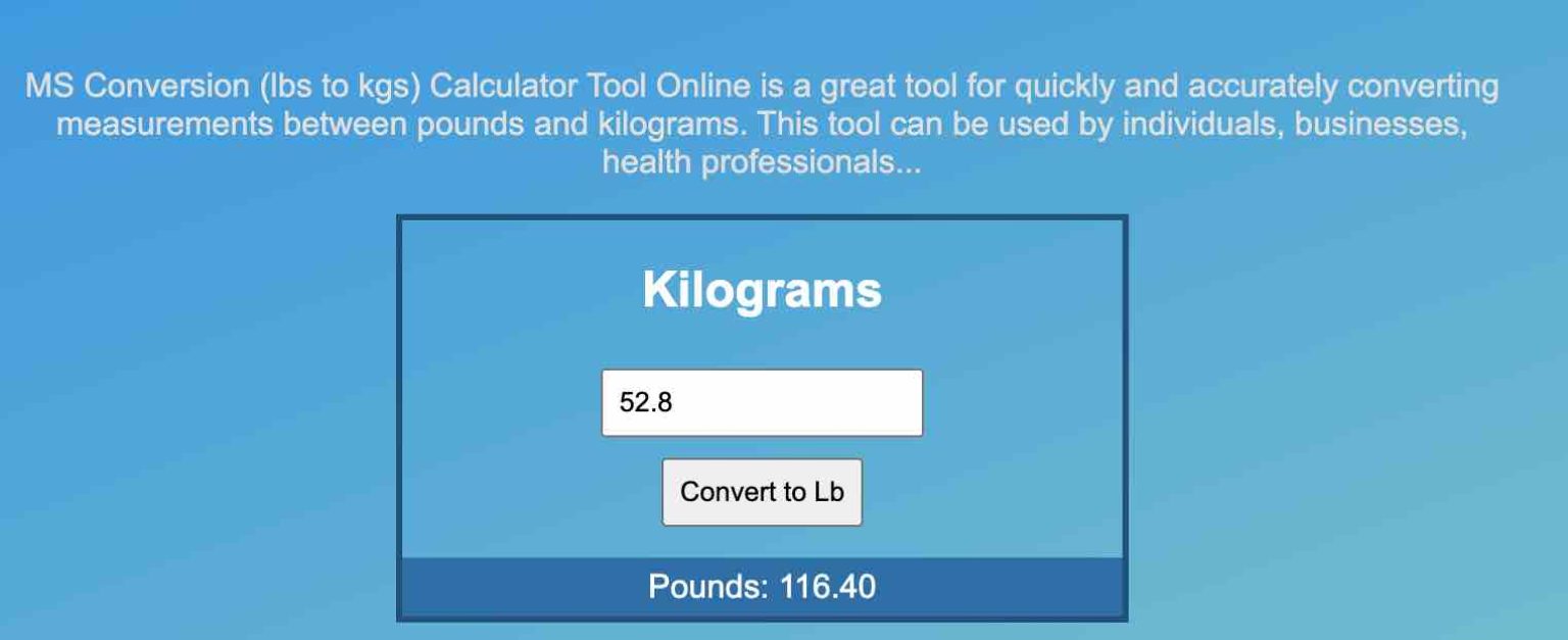 KG to LBS Converter MarsScreen Tool Online Oct 2023