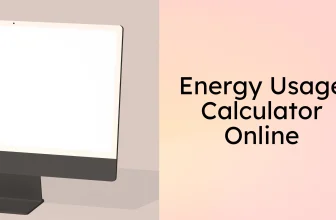 Energy Usage Calculator Monitor