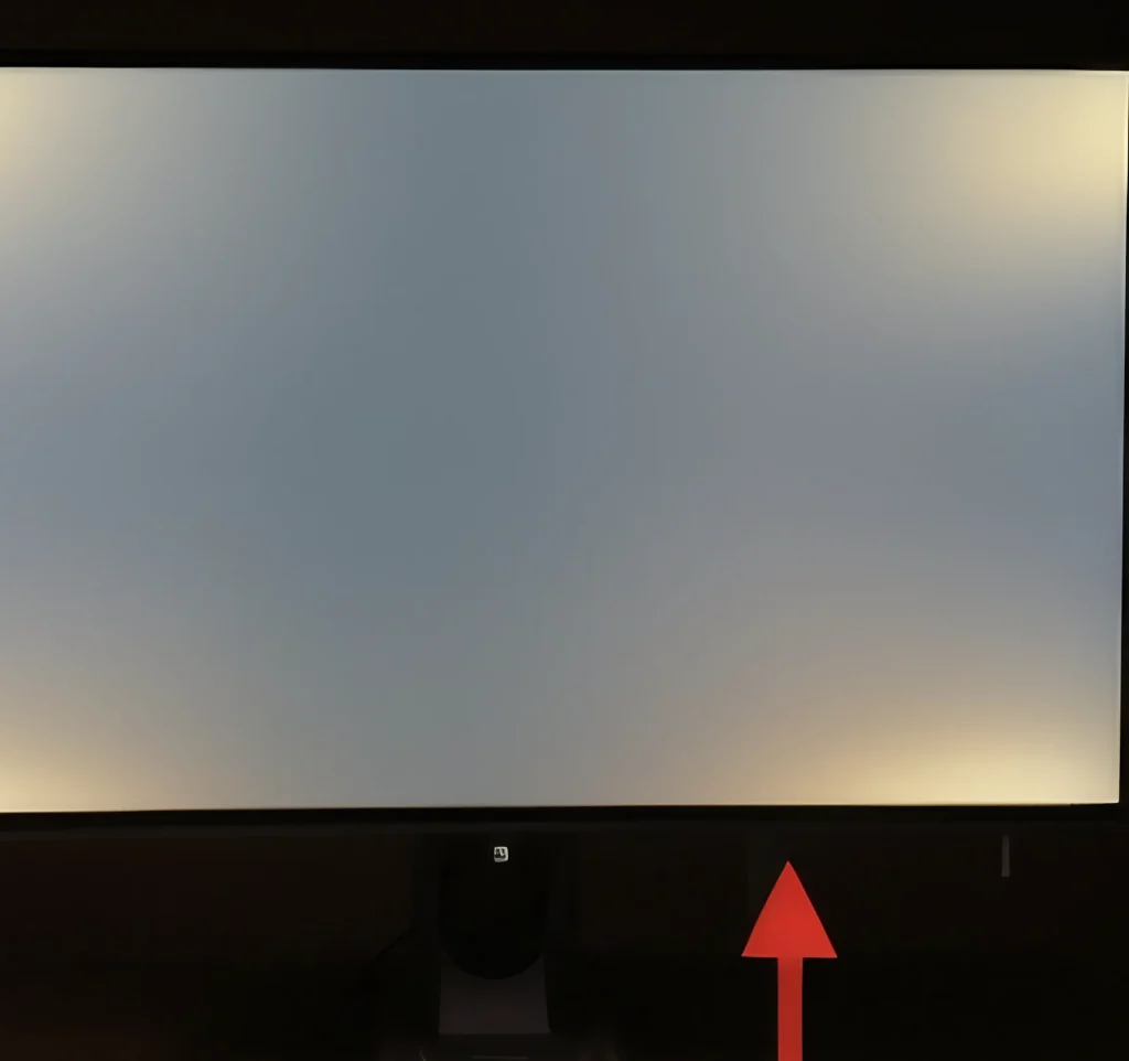 There are light patches on the screen 