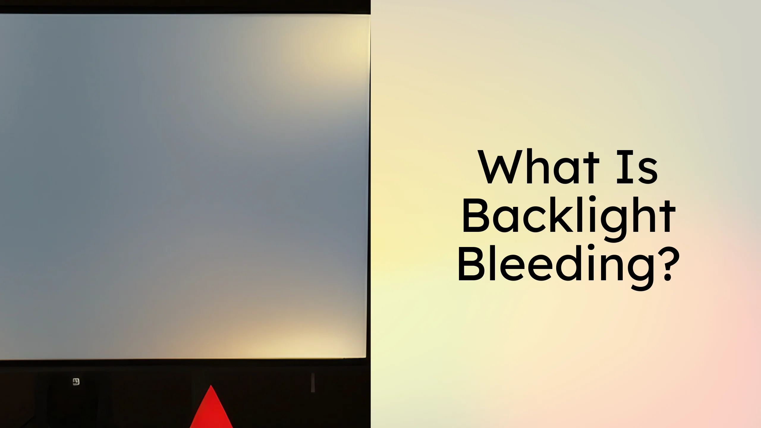Backlight Bleeding und  Ersatzlieferung
