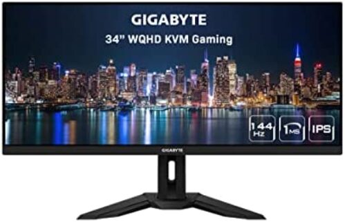 GIGABYTE M34WQ 34" 144Hz Ultrawide KVM Gaming Monitor