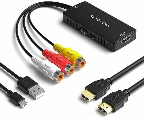 ABLEWE RCA to HDMI Converter (PS2, PS3, Xbox, N64)